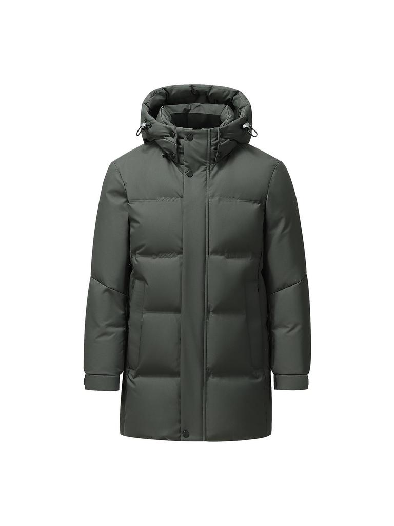 Herren Winter Daunenjacke im Huang Xiaoming Stil - 2025 Warme mittellange Oberbekleidung
