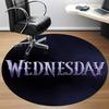 1PC Wednesday Addams Office Round Rug Perfect for Office Non-Slip Backing, Decorative Floor Mat yy250916040
