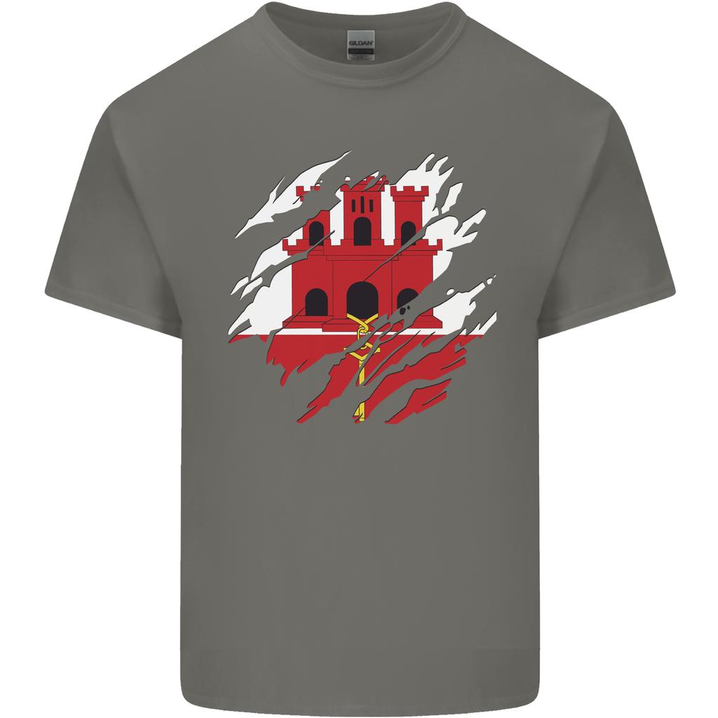 Torn Flag Gibraltar Unisexs Light Cotton TShirt
