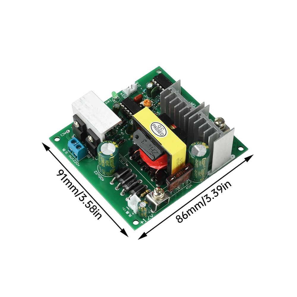 200W Power Inverter DC 12-14.5V to AC 220V 50Hz with Switch & Fan Interface Overload Protection for Projector Fan TV