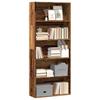 Bookshelf Reclaimed Wood Look 80x30x189 cm Engineered Wood