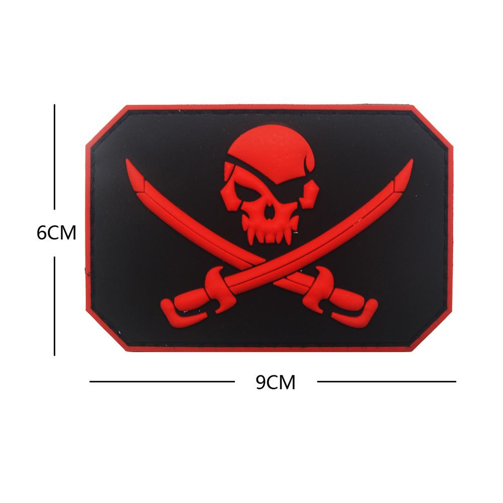 Insignia de Pegatina de Brazalete Mágico de Calavera Pirata de PVC
