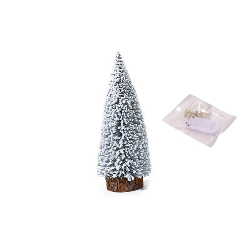 

Artificial Christmas Tree with LED Lights Pine Needle Tree Christmas Decorations Desktop Ornament for Home Holiday Gift