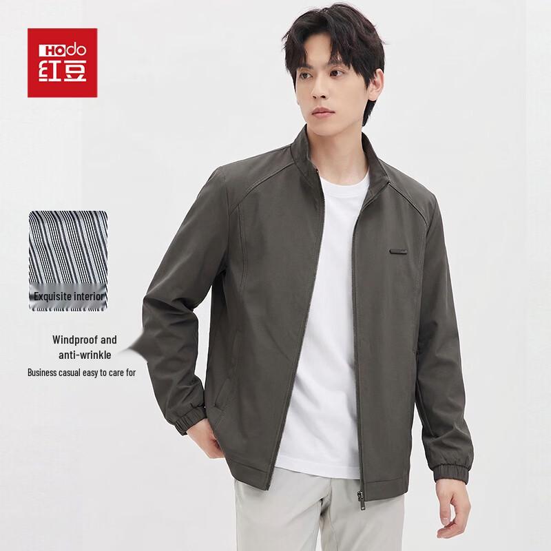 

Men s Anti-Wrinkle Stand Collar Jacket 3XL