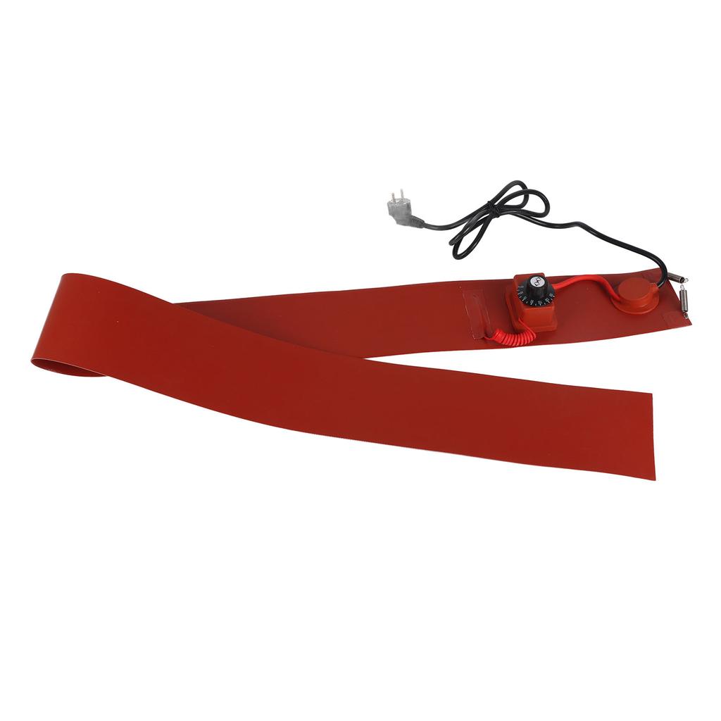 Metal Drum Heater Silicone 200L 1000W 30‑150 Celsius 125mmx1740mm Barrel Warmer Heating Band Pad EU Plug 220V