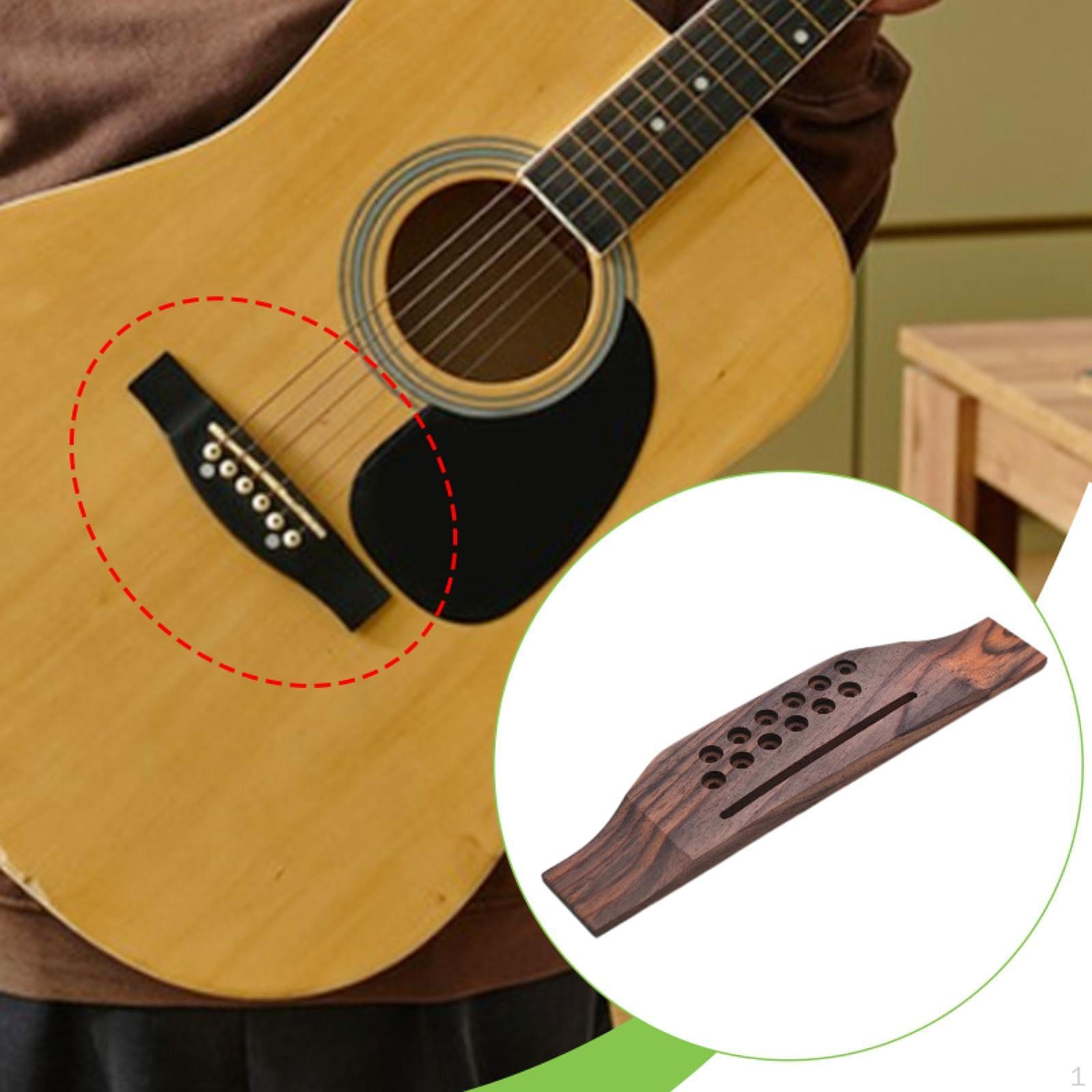 12 String Acoustic Guitar Bridge Wooden Durability Professional Maintenance Portable Practical