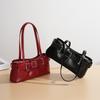 Baguette Bag Portable Crossbody Shoulder Bag Women's Bag Leather Light Luxury High-end Shoulder Women's Armpit Bag