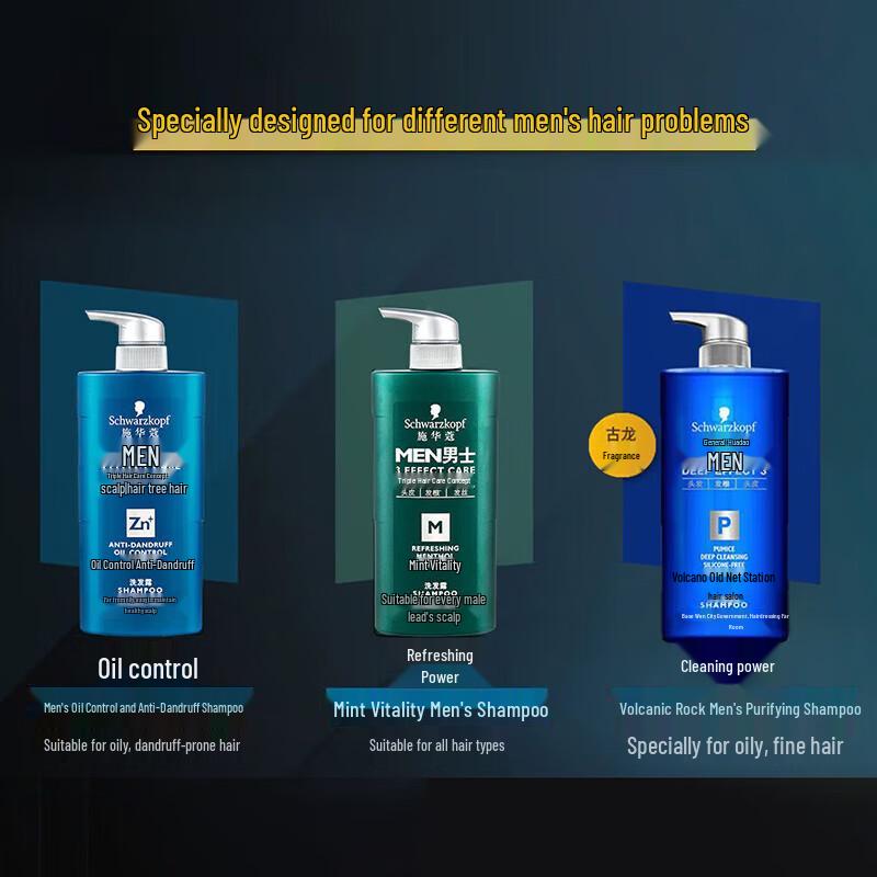 Schwarzkopf Men's Oil Control Anti-Dandruff Shampoo