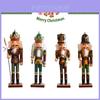 11.8" Nutcracker Soldier Wooden Toy Ornament Xmas Home Decor Statues Model Gift