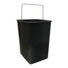 Arregui cbz00422 seau en plastique pour arregui basic, arregui top et arregui confort, 17l, avec poignée en métal, noir
