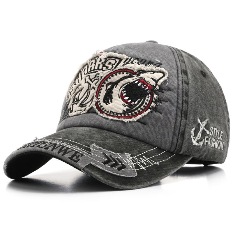 Herren Basecap Baumwolle Mode Haifisch Stickerei Lässige Schirmmütze Für Damen Snapback Marke Hip Hop Caps Unisex