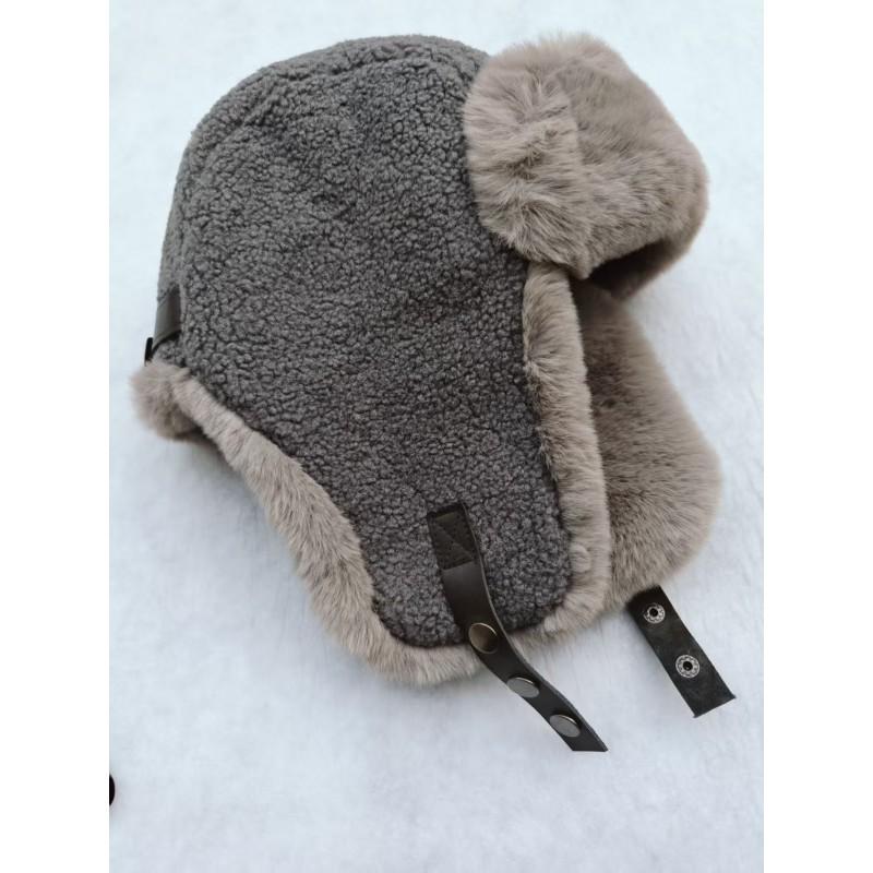 Winter Fleece Lined Hat Women Men Warm Windproof Ear Protection Beanie Cap Outdoor Skiing