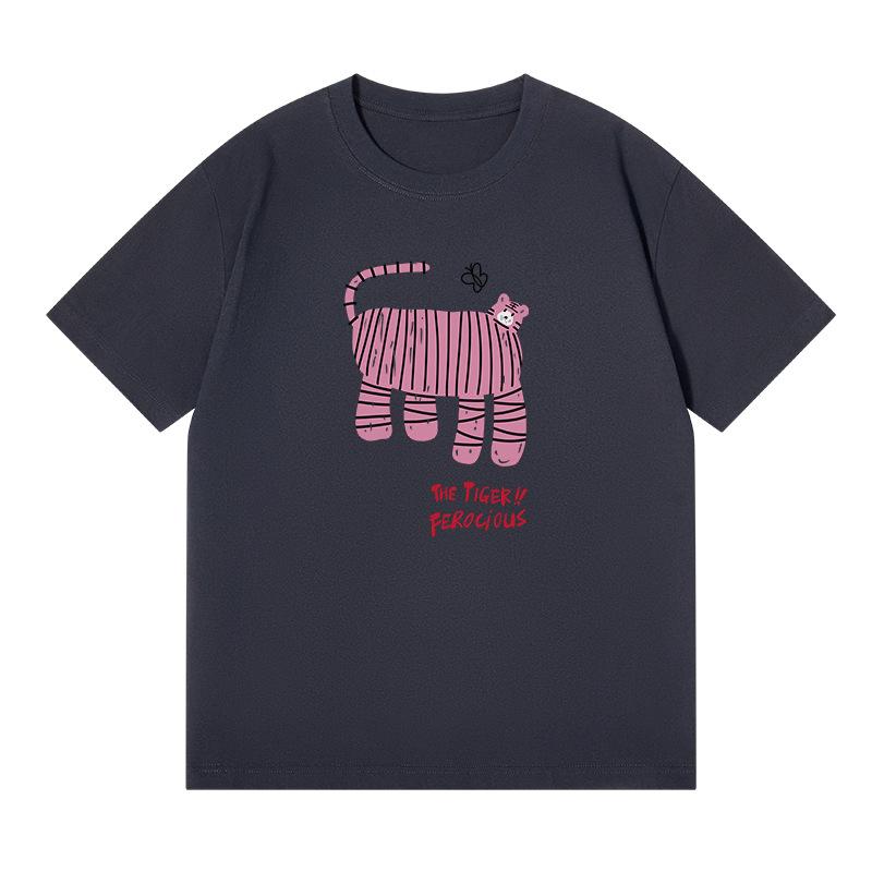 

Мужчины и Женщины с Одинаковыми Топами с Коротким Рукавом Простые Летние Топы с Круглым Вырезом Кэжуал На Улицу Хлопковая Футболка Одежда Женская с Коротким Рукавом 3XL