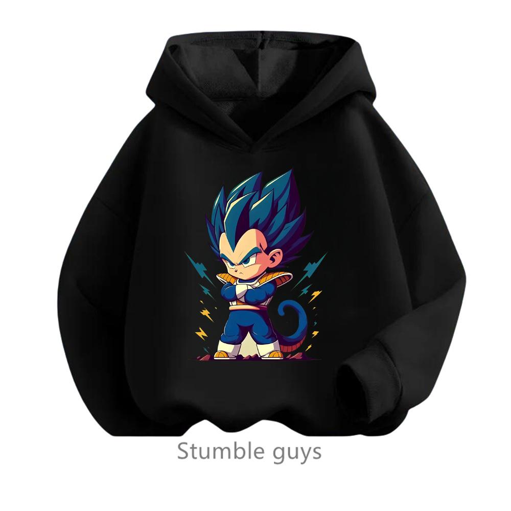 Kids Clothes Boys Dragon Ball Z Hoodie Spring and Autumn Clothes Children's Sweatshirt Cartoon Long Sleeve Hooded Sweatshirt