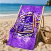 Fußballverein Wappen Aufgedrucktes Mikrofaser Strandtuch, Weich Und Saugfähig, Schnelltrocknend, Ideal für Sommerreisen, Strand-Essential, Schwimmbad