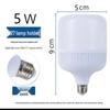 Super Bright T LED Bulb for Home - Energy-Saving, White Light, E27 Screw, B22 Bayonet