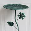 Bird Bath Bowl Easy to Install Drinking Sturdy Feeding Station Decoration Iron Birdfeeder for Garden Balcony Outdoor Porch Fence