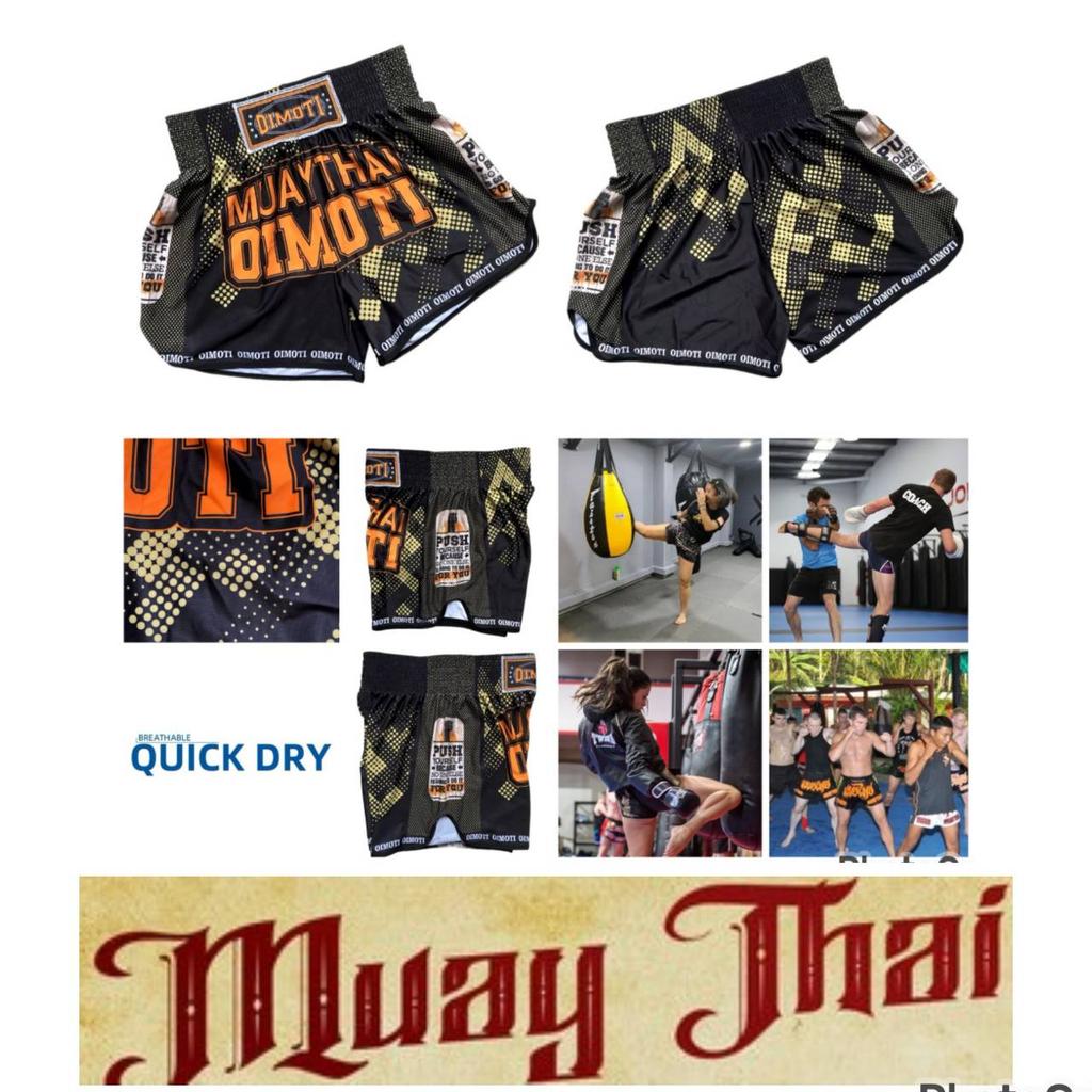 Muay Thai Kickboxen Boxen MMA UFC Schachbrettmuster Schwarz Gelb Lässige Shorts Fitnessstudio Sport Unisex Männer Frauen Workout Schnelltrocknend Druck Elastischer Hoher Bund Training