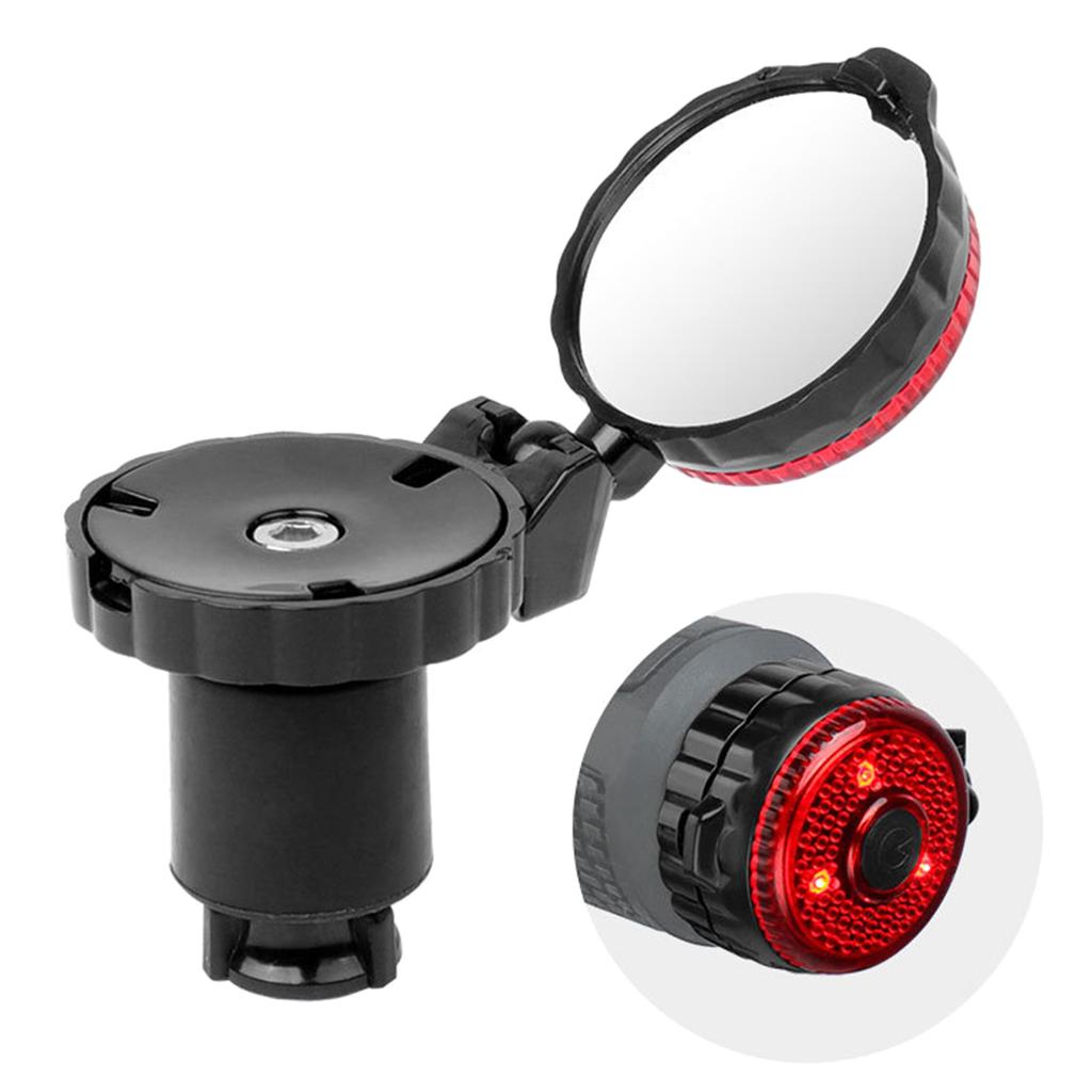Bike Mirror for Handlebars Mini Rear View Mirror Foldable 360 Degrees Rotating Universal Bicycles Mirror for Road Bikes