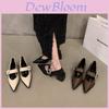 French High Heel Mary Jane Shoes With Rounded Toe For Women Spring Autumn 2024