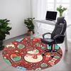 1pc Christmas Ornaments Carpet for Office Non-Slip, Round Carpet, Soft & Comfortable, Carpet for Office, Lightweight Round Floor Mat