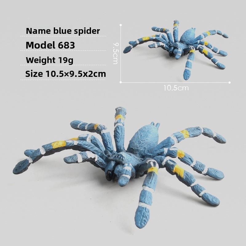 Spider Model Set With Plastic Material For Home Decor And Gift For Nature Lovers