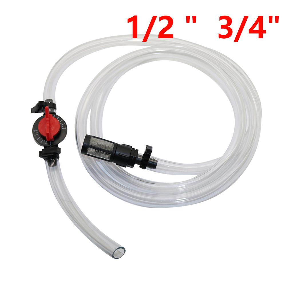1 "1.5" Venturi Syringe Tube Kit 4 / 7mm Water Pipe Filter with 1 / 2 '' to 3 / 4" Threaded Garden Water Connector Switch Filter