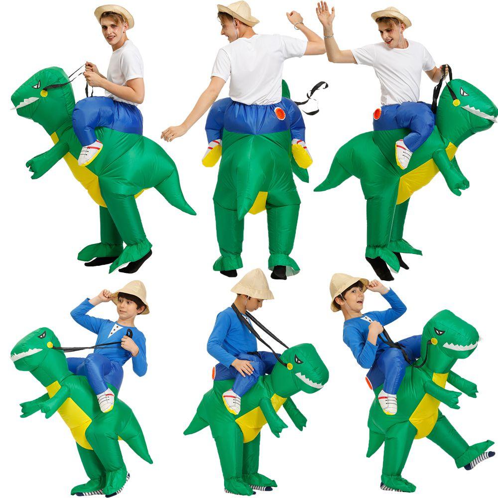 Inflatable Children Adult Dinosaur Halloween Costume Fancy Dress Outfit Cosplay