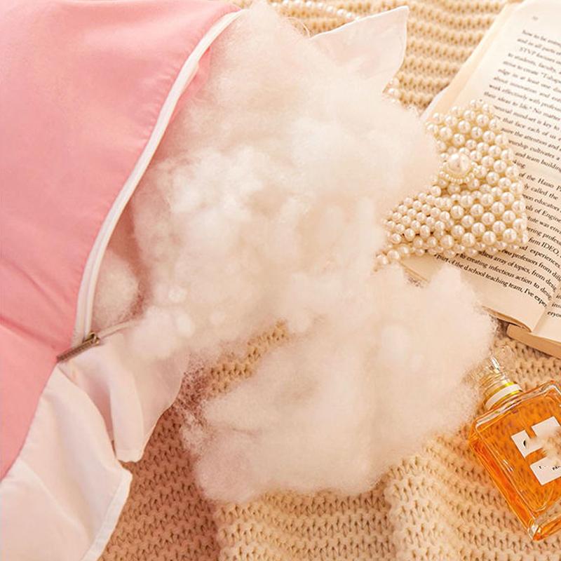 Princess Style Lace Bedhead Soft Cushion Bedside Pillow Dormitory Collision Prevent Reading Backrest Girl's Room Decoration Waist Protection Pillows