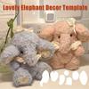 DIY Elephant Doll Template Memory Elephant Ruler Set Acrylic Quilting Templates for Beginner Sewing Stuffed Elephant Doll