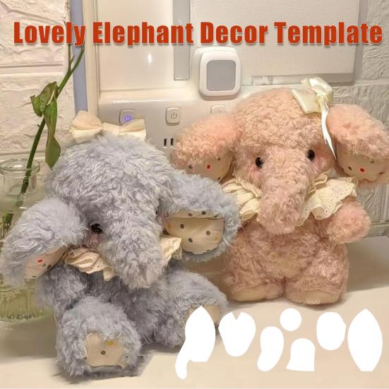 

Шаблон куклы-слона своими руками, Набор линеек Слон памяти , Акриловые шаблоны для квилтинга для начинающих, Шитье, Мягкая кукла-слон 15Inch