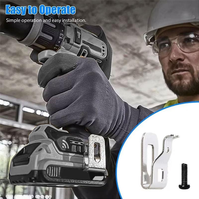 1/2/3/5Pcs Electric Drill Belt Clip Hooks With Screws For DeWalt 18V 20V Cordless Drills Wrench Holder Clip Hooks Tool Part