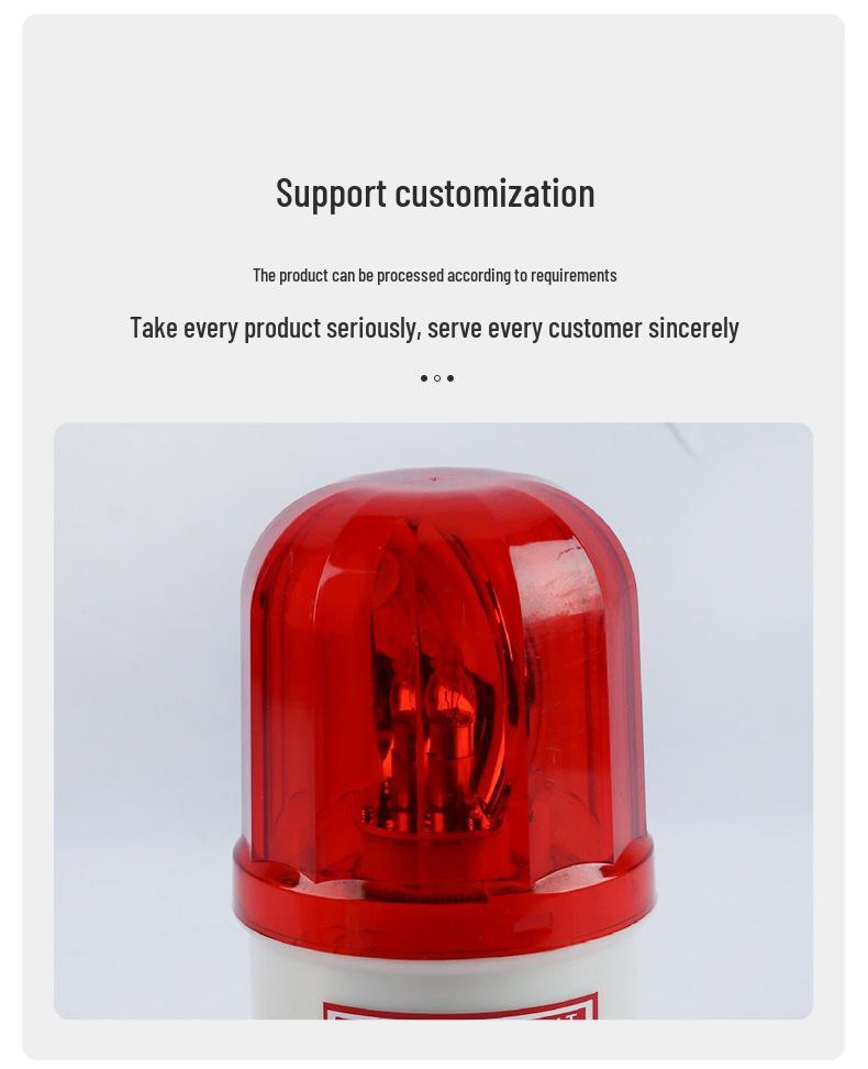 LED Rotating Strobe Flashing Light with Sound Alarm for Road Construction and Emergency Signals