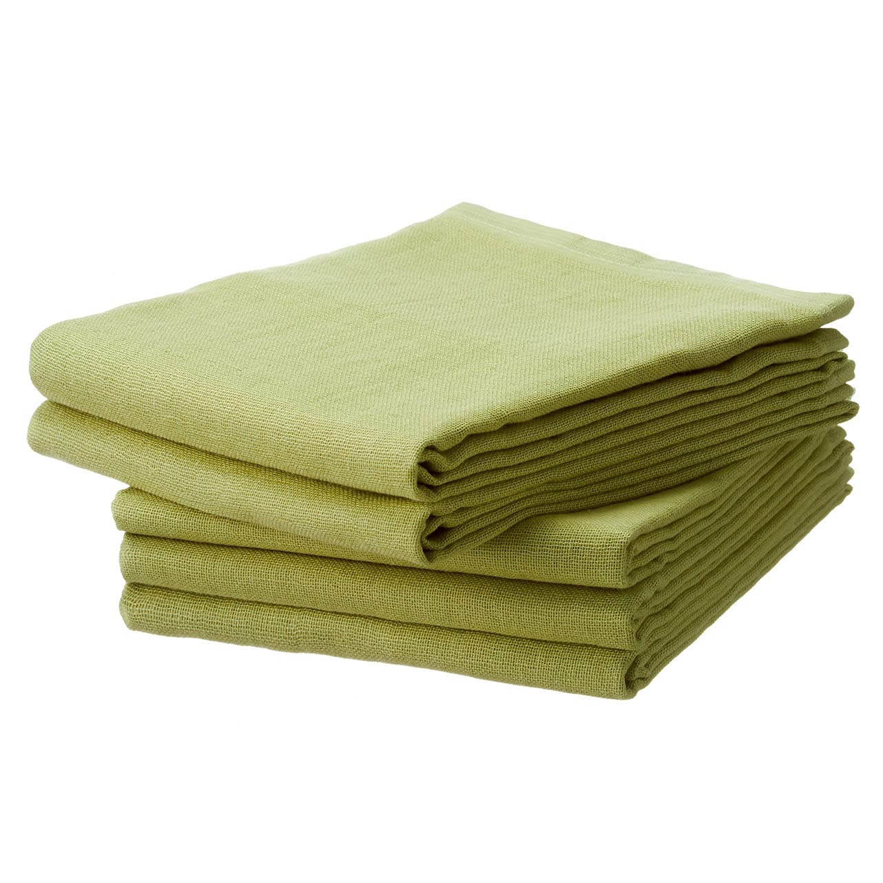 

Set of 5 Gauze Face Made in Senshu Towels 33 x Light Green Towels, Single-Sided, Japan, (Approx. 82cm),