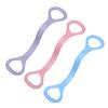Silicone Figure 8 Resistance Band Anti-slip Men Women Arm Shoulder Stretch Strength Training Exercise Elastic Strap Fitness Tension Rope