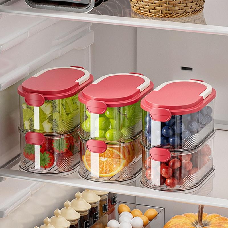 Clear Plastic Kitchen Storage Box With Clear View For Easy Access Modularized Stackable Designs To Saving Space Organize Efficiently