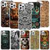 Mayan Stone Totem Pole Phone Case For iPhone 17 Air 16 15 Plus 11 14 Pro Max 13 Mini 12 7 8 + SE Pattern Art Customized Cover 17
