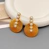 Versailles Retro Pearl Fan Earrings - Luxury European & American Trend
