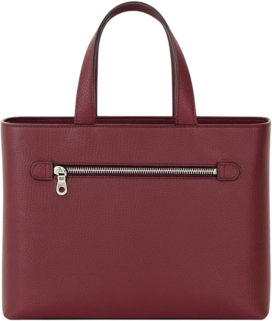 

Bercute Bordeaux Tote Bag for Men and Mini Driving Genuine Cowhide Solid Stands Men and Large Perfect for or Women, Tote, Tote, Handbag, Carry,