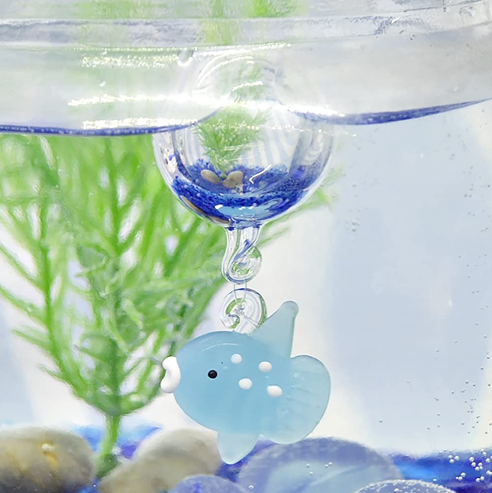 Fourcart Cute Handmade Glass Float, Manbou, Width 19mm, Bead 20mm