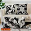 2D Modern Abstract Pattern Digital Print Pillowcases Pattern Cushion Cover Suitable For Sofa Bedroom Car Pillow Cover