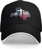Pray for Texas Map Cross Baseball Cap Polyester Adjustable Sports Hat Unisex Outdoor