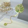 Lotus Leaf Lotus Leaf Vein Metal Bookmark Metal Green Leaf Bookmark  Stationery