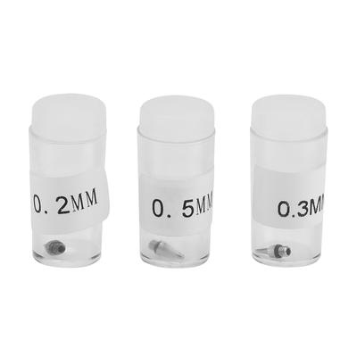 3Pcs 0.2mm 0.3mm 0.5mm Airbrush Nozzles and Needles Tips Replacement Accessories