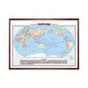 Framed World Map with China Map