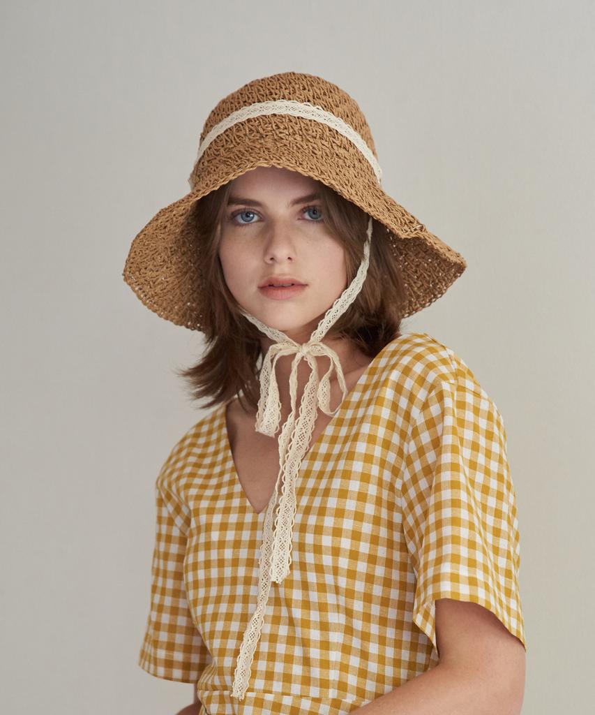 Maneseu Muhr Raffia Hat (2 Colors)