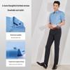 EMZ Erdos Men's Silk Blend Plaid Short Sleeve Business Casual Shirt