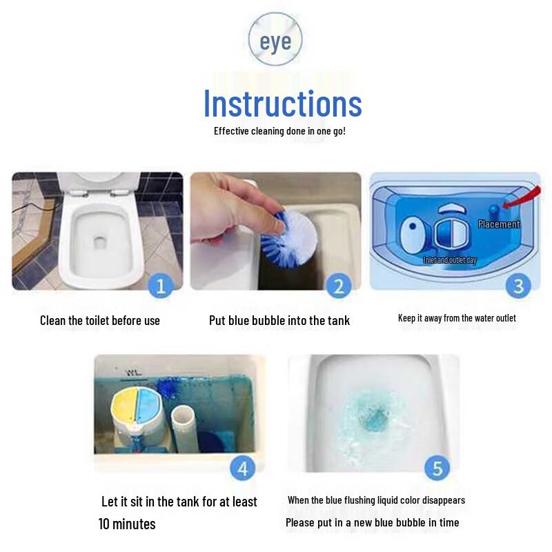 HSDIG Fragrant Toilet Bowl Cleaner Tablets