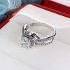 Aesthetic Female Wedding Ceremony Rings Women Elegant Temperament Female Engagement Bands Delicate Design Jewelry Gift