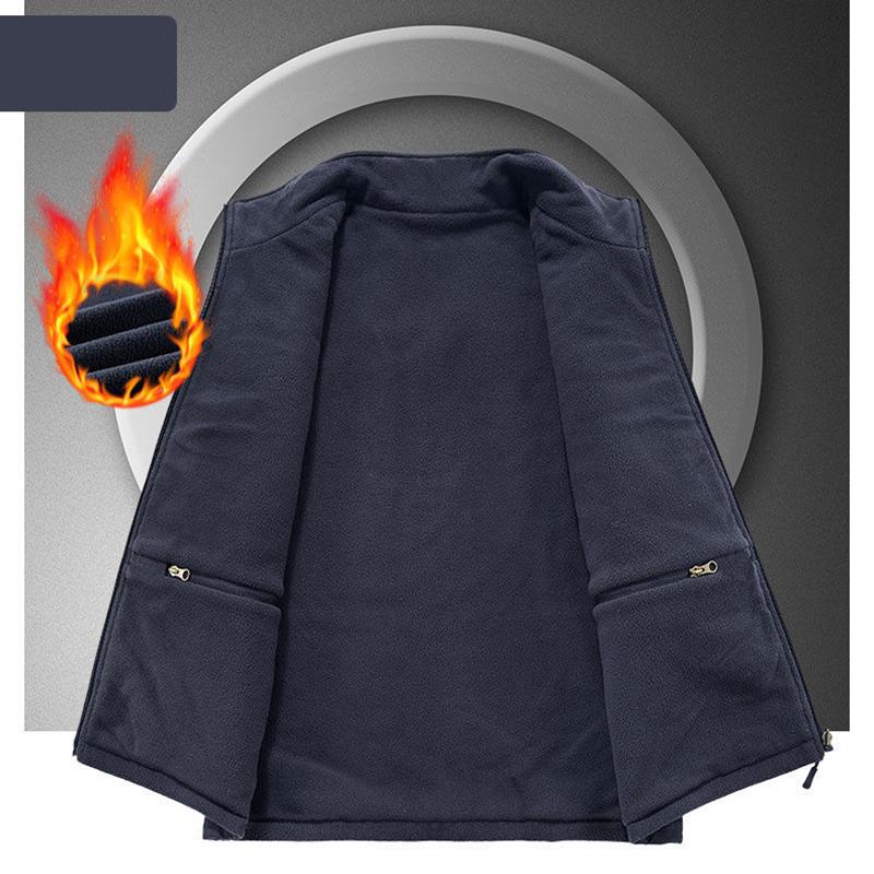 Outdoor-Sport Freizeit Fitness Laufen Plüsch Atmungsaktiv Trendige Weste Modisch Winddicht Herren Warme Weste